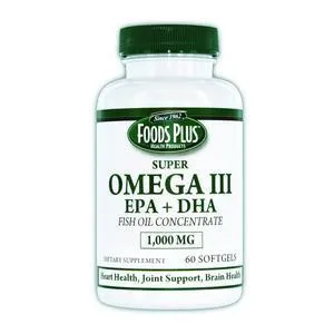 Omega III EPA Fish Oil 1000 mg (60 Count)