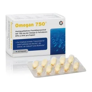 OMEGAN 750 soft capsules 60 pcs Deep sea fish oil