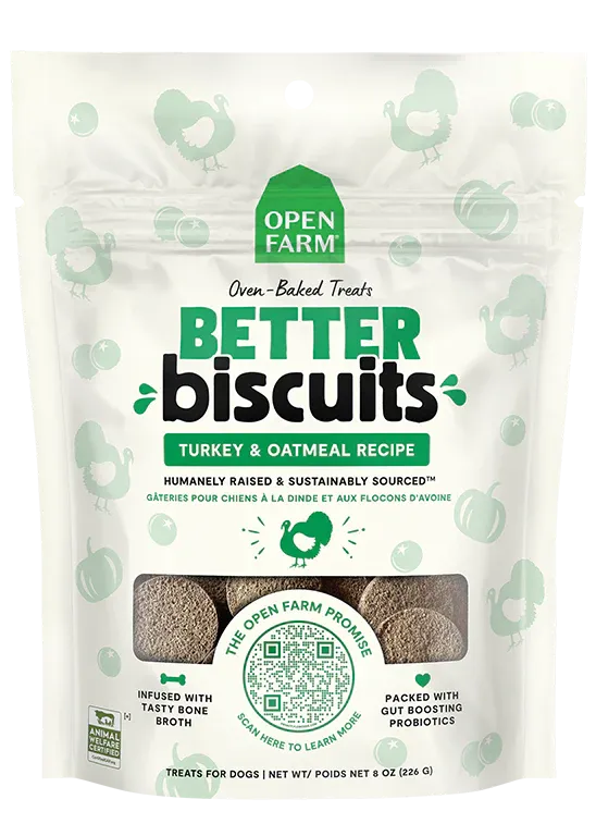 Open Farm - Better Biscuit - Turkey & Oatmeal Dog Treats