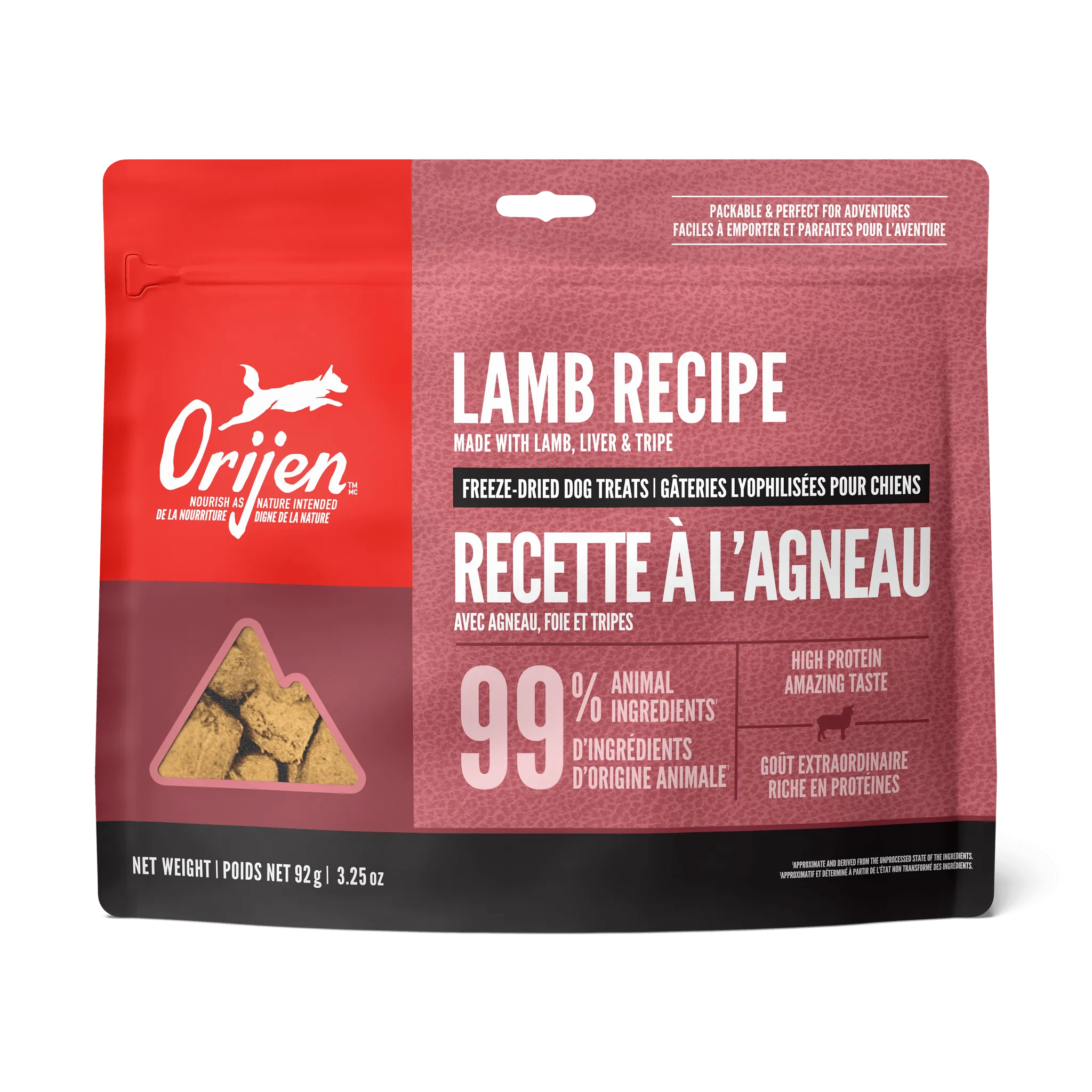Orijen Freeze-Dried Dog Treats Grass-Fed Lamb Formula