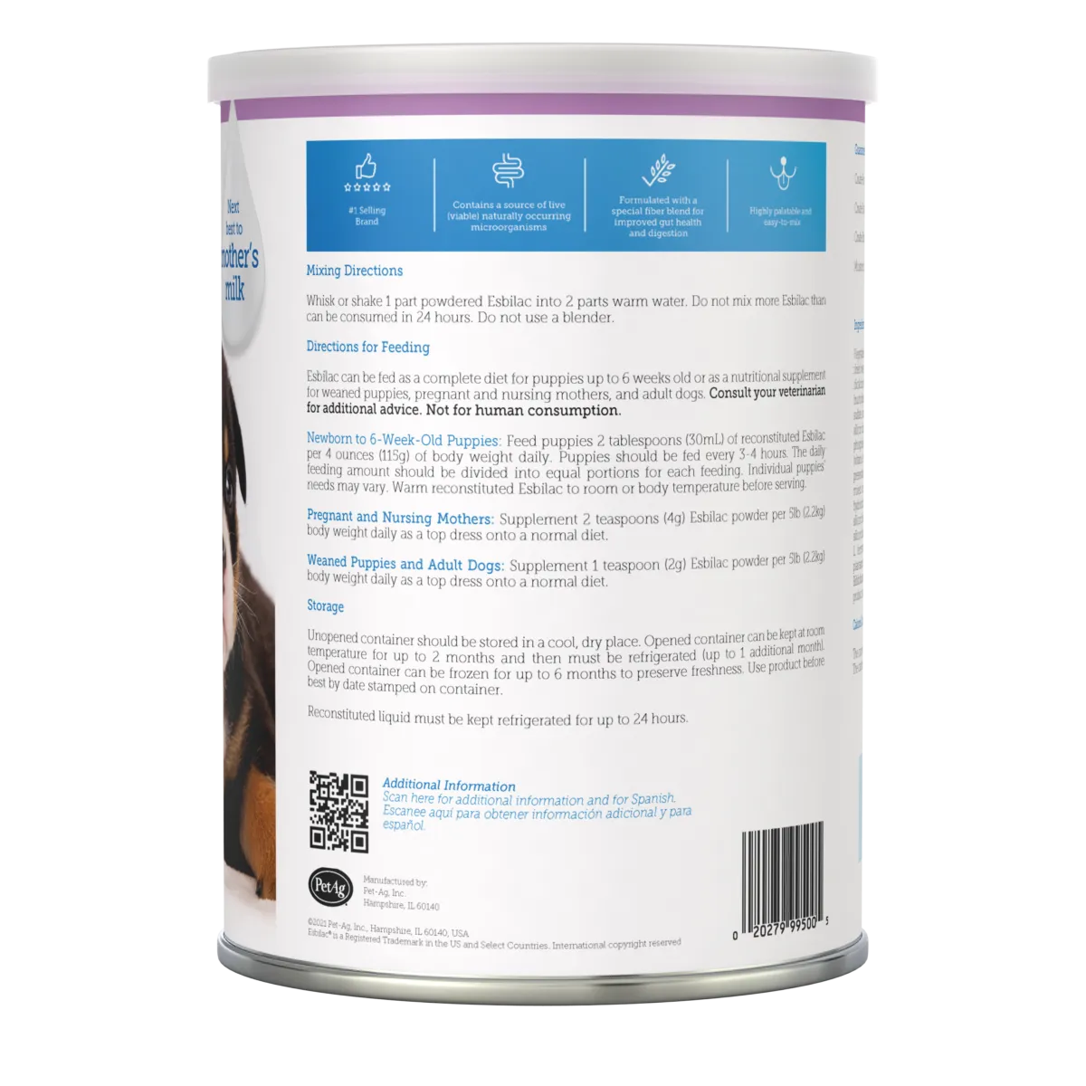 PetAg Esbilac Puppy Milk Replacer Powder 12-oz