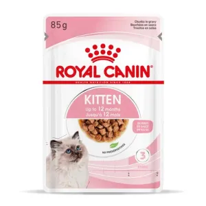 Royal Canin Kitten Chunks in Gravy Wet Cat Food 12x85g