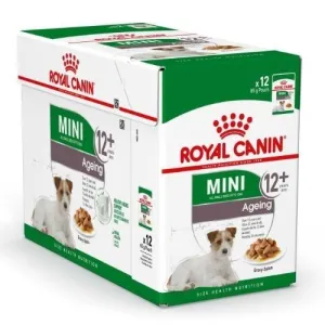 Royal Canin Wet Dog Food Mini Ageing Pouch Gravy 12 x 85g