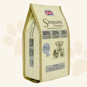 Simpsons Adult Dog Meat & Fish 80/20