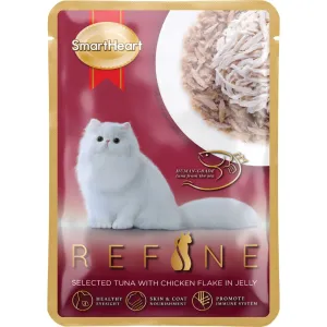 Smartheart Refine Selected Tuna With Chicken Flake In Jelly Pouch Cat Food 70g x 12