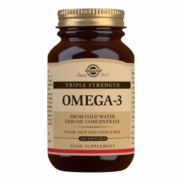 Solgar Triple Strength Omega 3 100 Softgels