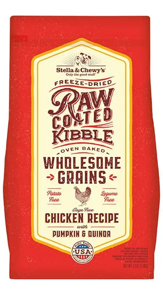 Stella & Chewy's Raw Coated Kibble with Wholesome Grains: Cage-Free Chicken Recipe