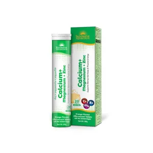 Sunshine Nutrition Calcium   Mag   Zinc Effervescent 20 Tabs