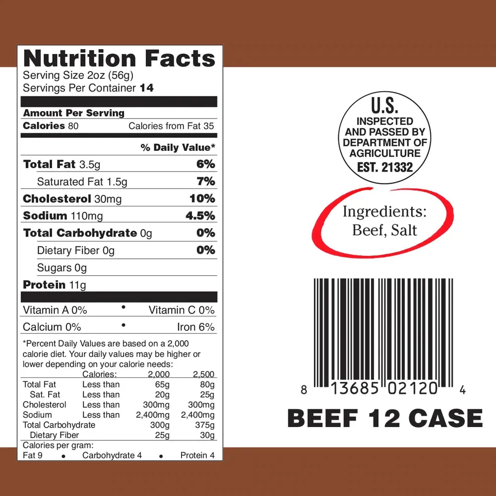 Survival Fresh Meats - Beef 28 oz Cans - Case of 12