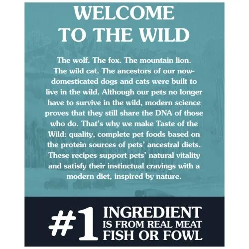 Taste of the Wild Wetlands Canine Canned Wet Dog Food  in Gravy 12 x 390g