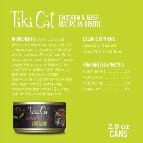 Tiki Cat After Dark Chicken & Beef Recipe Canned Cat Food