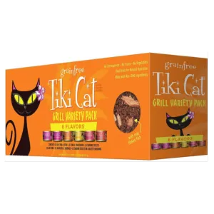 Tiki Cat King Kamehameha Luau Cat Food Cans 2.8 oz 12 count, Variety Pack