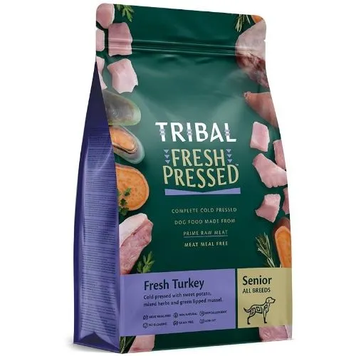 Tribal TLC Grain Free Cold Pressed Turkey Light Senior Dog Food 2.5kg