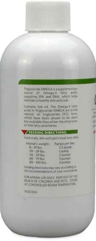 Triglyceride Omega Liquid Supplement for Dogs & Cats (8 oz)
