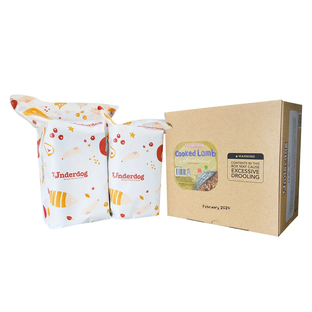 Underdog Cooked Kangaroo Complete & Balanced Eco Pack Frozen Dog Food 3kg