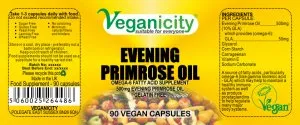 Vegan Evening Primrose Oil 500mg Capsules