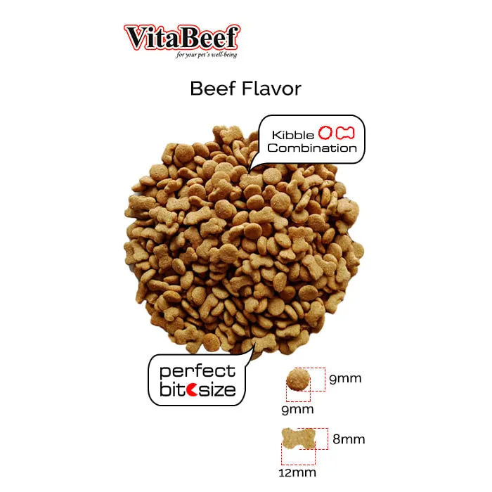 VitaBeef/VitaLamb Original Packaging Dry Dog Food 10kg Sack for Adult/Puppy