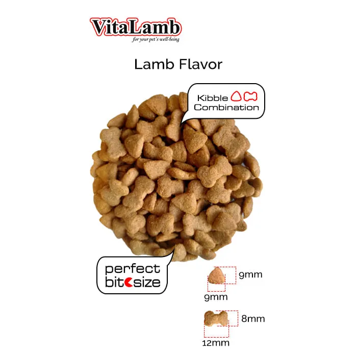 VitaBeef/VitaLamb Original Packaging Dry Dog Food 10kg Sack for Adult/Puppy