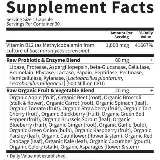 Vitamin Code Vitamin B12 30 vegcaps By Garden Of Life