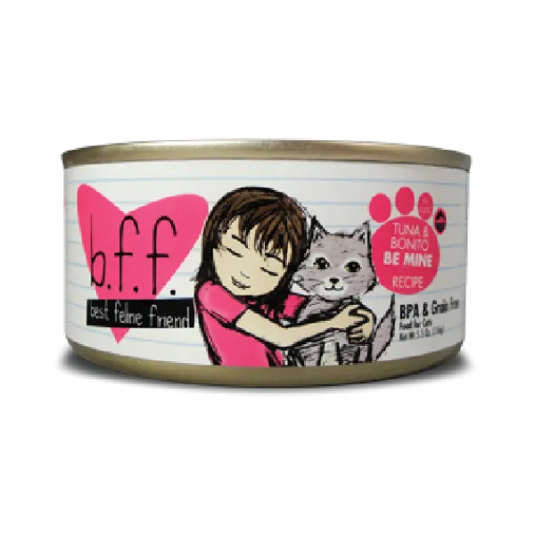 Weruva BFF Minced Tuna & Bonito Be Mine Recipe in Gelee Canned Cat Food