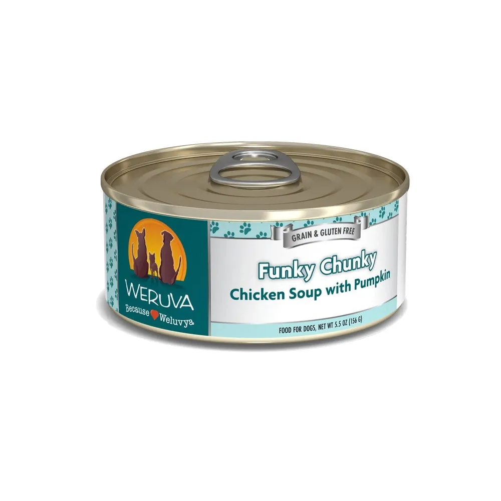 Weruva Funky Chunky Chicken Soup with Pumpkin Canned Dog Food