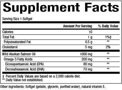 Wild Alaskan Salmon Oil 1000 mg
