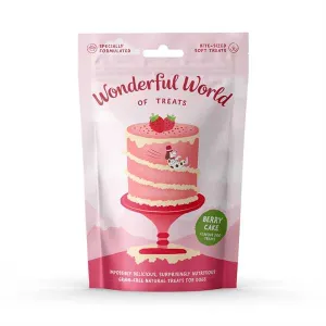 Wonderful World of Treats | Wheat Gluten Free, Natural Hand Baked Dog Biscuits | Red Velvet Cake 50g
