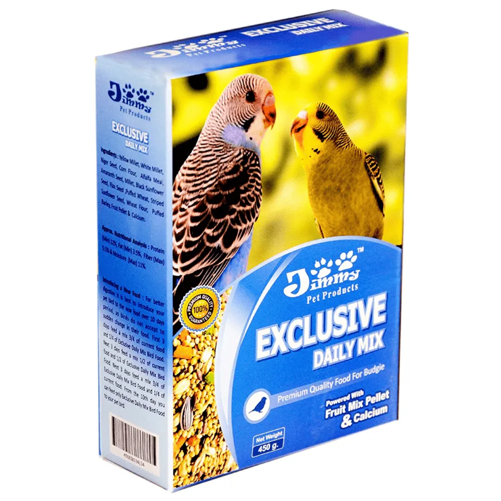 ZuPreem Fruit Blend Bird Food for Small Birds and JiMMy Exclusive Daily Mix Budgies Bird Food Combo